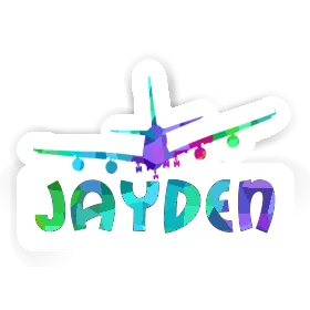 Jayden Sticker Airplane Image