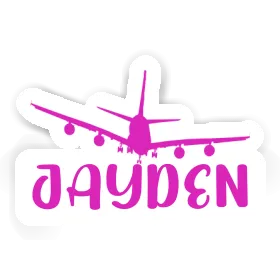 Airplane Sticker Jayden Image