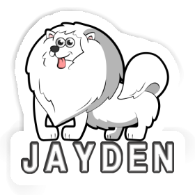 Spitz allemand Autocollant Jayden Image