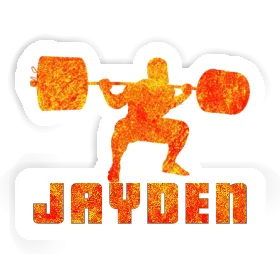 Jayden Sticker Weightlifter Image