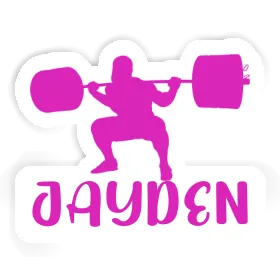 Sticker Weightlifter Jayden Image