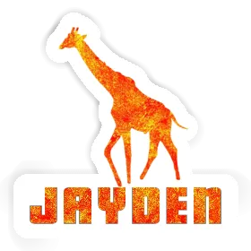 Sticker Giraffe Jayden Image