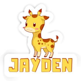 Giraffe Sticker Jayden Image