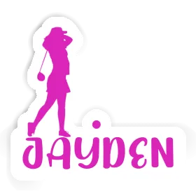 Sticker Jayden Golfer Image