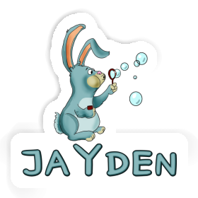 Sticker Jayden Soap Bubbles Rabbit Image