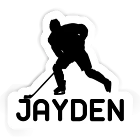 Hockey Player Sticker Jayden Image