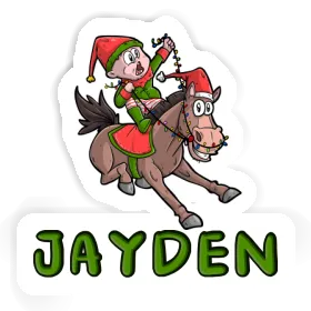 Sticker Jayden Christmas Horse Image