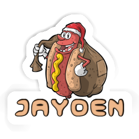 Jayden Sticker Hot Dog Image