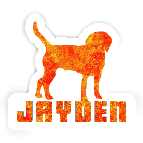 Autocollant Chien Jayden Image