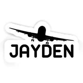 Jayden Sticker Airplane Image