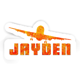 Jayden Sticker Airplane Image