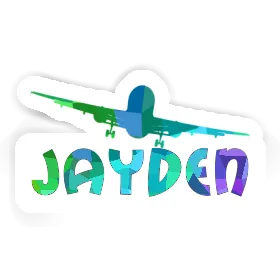 Jayden Sticker Airplane Image