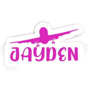 Jayden Sticker Airplane Image