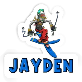 Jayden Sticker Freeride Skier Image