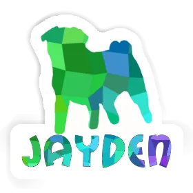 Jayden Sticker Pug Image