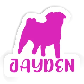 Sticker Pug Jayden Image