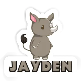 Sticker Jayden Rhinoceros Image