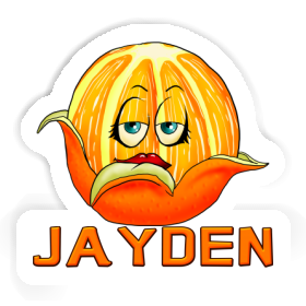 Jayden Autocollant Orange Image