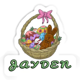 Easter basket Sticker Jayden Image