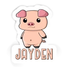 Sticker Jayden Piggy Image