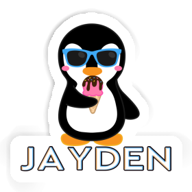 Jayden Sticker Ice Cream Penguin Image