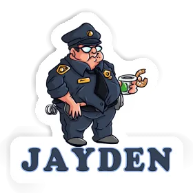 Police Officer Sticker Jayden Image