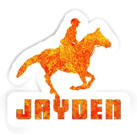 Horse Rider Sticker Jayden Image