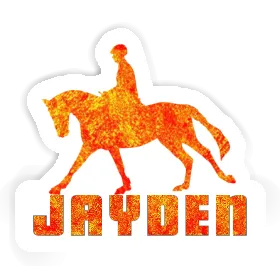 Sticker Jayden Horse Rider Image