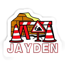 Road Construction Sticker Jayden Image