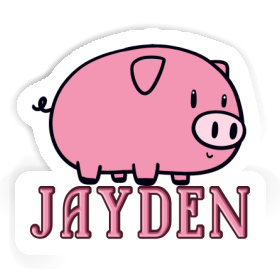 Sticker Jayden Pig Image