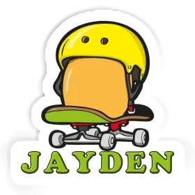 Autocollant Œuf de skateboard Jayden Image