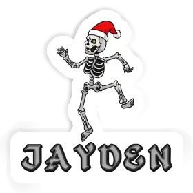 Sticker Christmas Skeleton Jayden Image