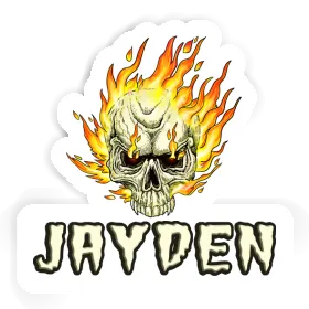 Sticker Jayden Skull Image