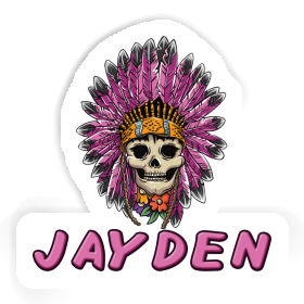 Womens Skull Sticker Jayden Image