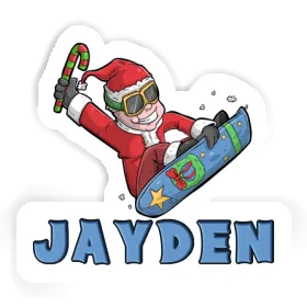 Snowboarder Sticker Jayden Image