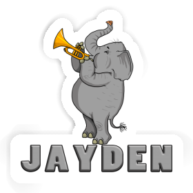 Sticker Elephant Jayden Image