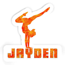 Yoga Woman Sticker Jayden Image