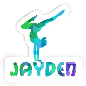 Sticker Yoga Woman Jayden Image