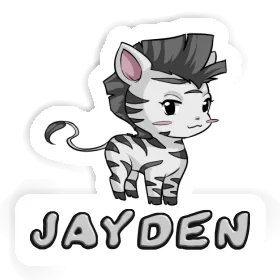 Zebra Sticker Jayden Image