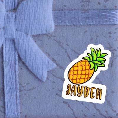 Sticker Pineapple Jayden Notebook Image