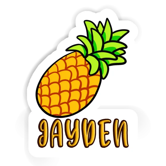 Sticker Pineapple Jayden Laptop Image