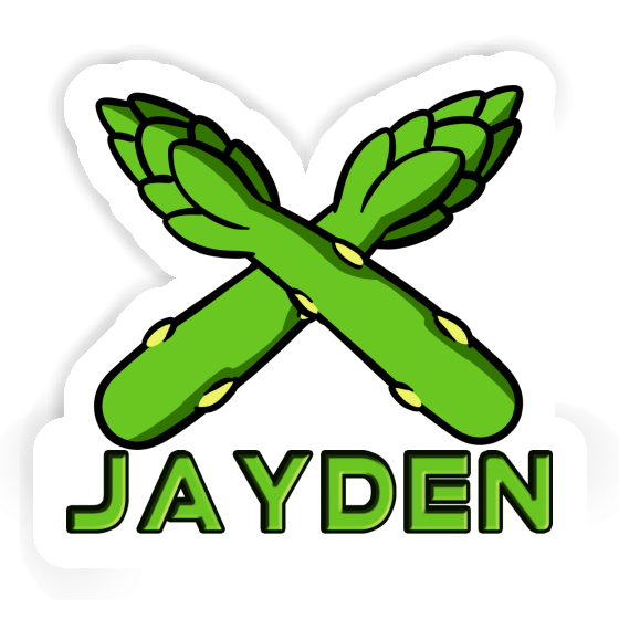 Jayden Autocollant Asperge Laptop Image