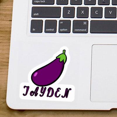 Autocollant Aubergine Jayden Image