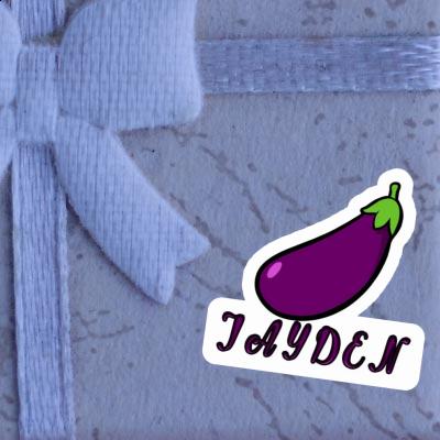 Sticker Jayden Aubergine Gift package Image