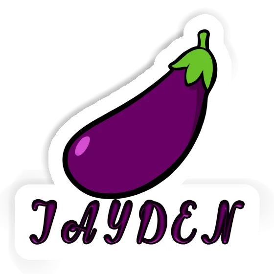 Sticker Jayden Aubergine Gift package Image