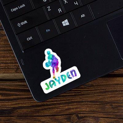 Jayden Sticker Basketball Player Laptop Image