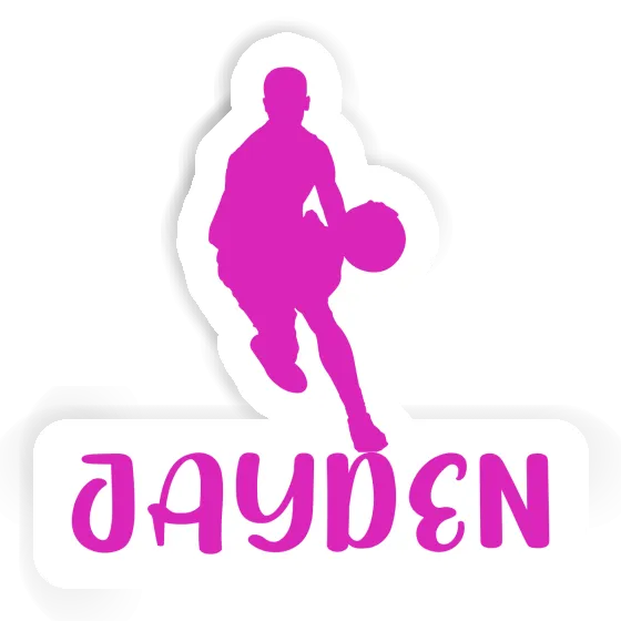 Sticker Basketball Player Jayden Laptop Image