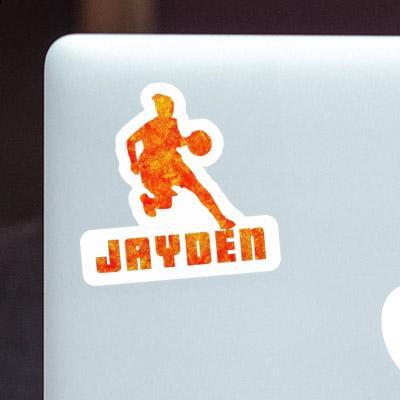 Autocollant Jayden Joueuse de basket-ball Laptop Image