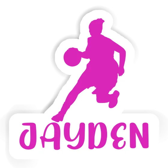 Jayden Sticker Basketball Player Gift package Image