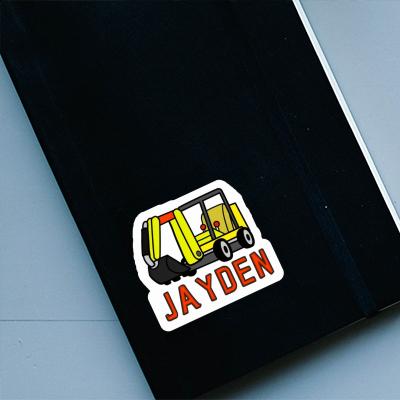 Sticker Jayden Mini-Excavator Image